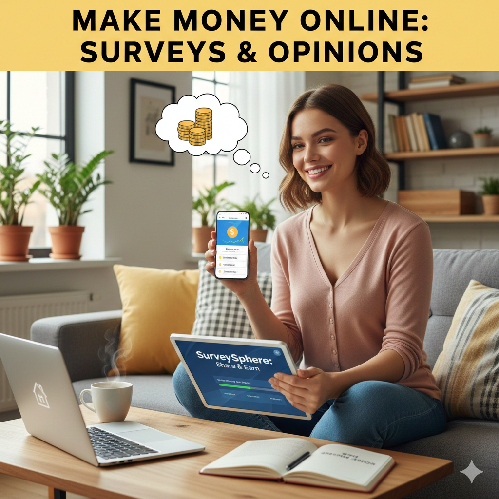 Make Money Online Through Surveys and Opinions