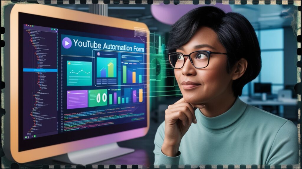 One person who makes YouTube automation system in computer 